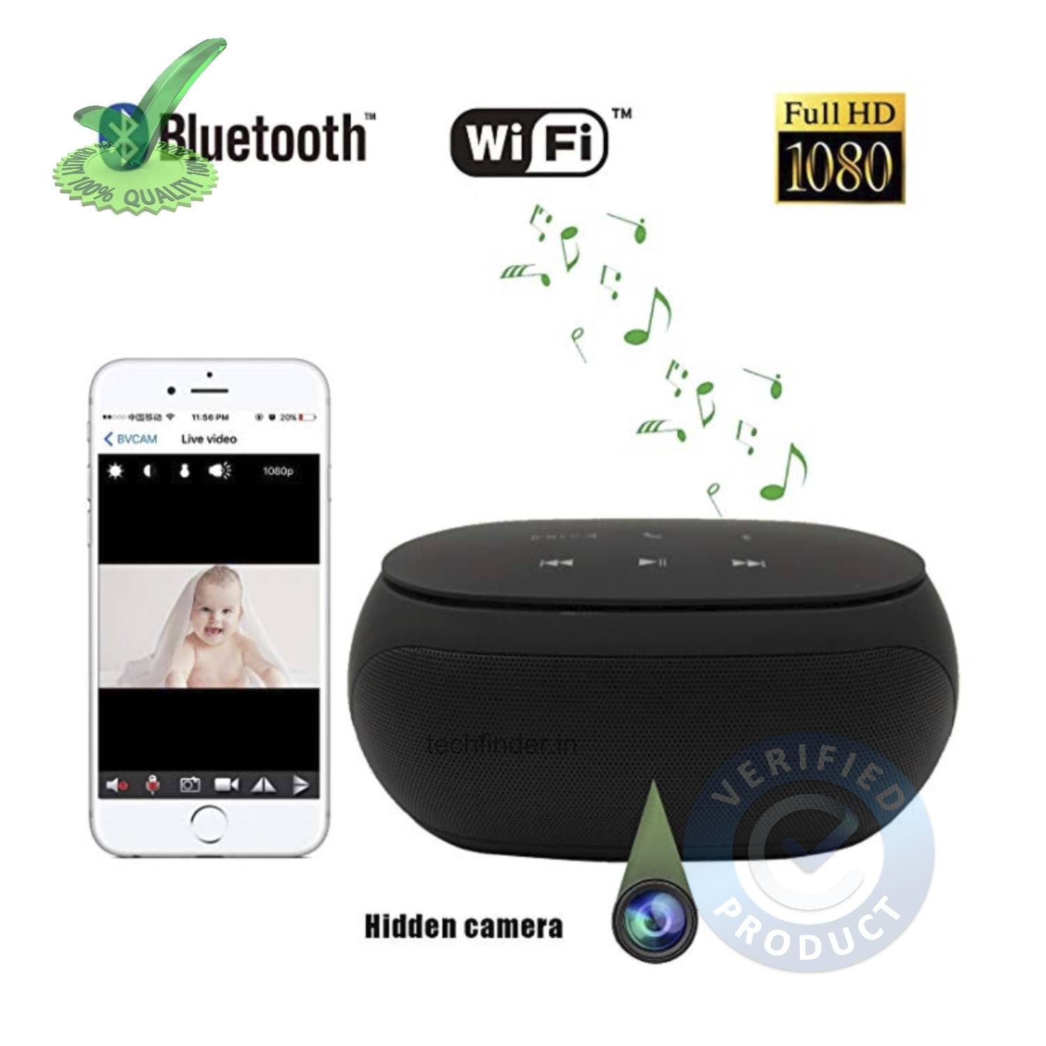 4k WiFi Spy Hidden Camera with Recorder in Bluetooth Speaker 4k WiFi Spy Hidden Camera with Recorder in Bluetooth Speaker